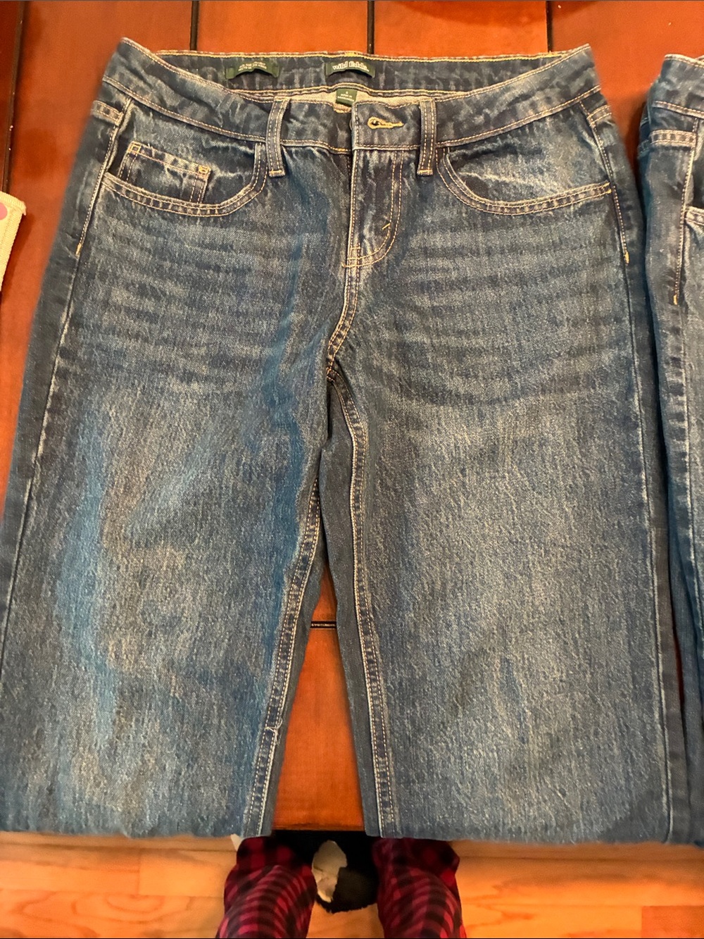 wild fable Blue Denim Jeans with Contrast Stitching